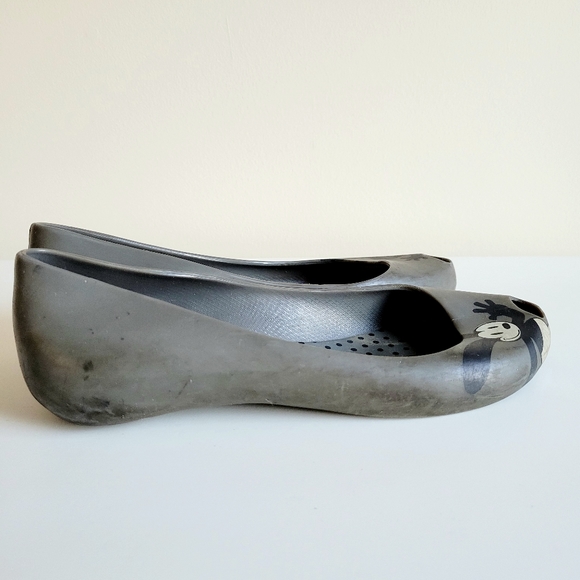 Melissa + Oswald Ultragirl Grey Disney Flats Shoes - Picture 3 of 8